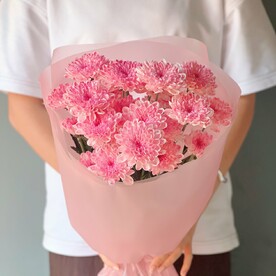 Букет из 3 кустовых хризантем
