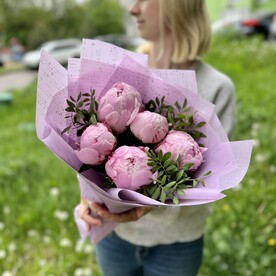 Пионы Сара Бернард в упаковке
