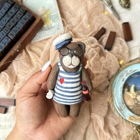 Елочная игрушка Мишка матрос