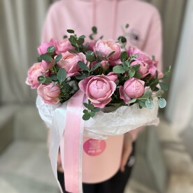 Пион розы в коробочке