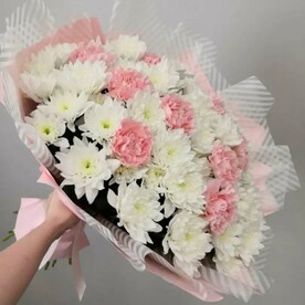 Гвоздика, Хризантема кустовая, Корейская бумага