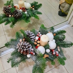 Новогодняя композиция из нобилиса