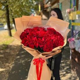 Букет из 21 французской розы
