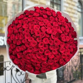Букет из 101 красной розы