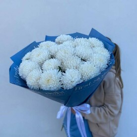 Букет гигант из одноголовой хризантемы