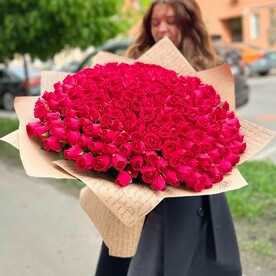 Букет из 201 красной розы