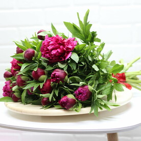 Букет из 15 пион 💐
