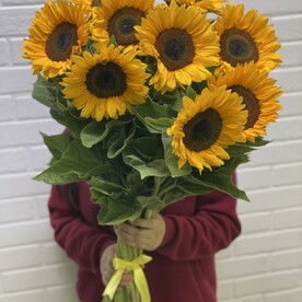 😍🌻Букет из 9 подсолнухов 😍🌻