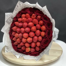 Букет из клубники 🍓 (сьедобный 💐 букет)