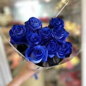 💙Букет из 9 синих роз💙