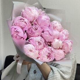 Букет из 15 пионов 😍😍 розовые