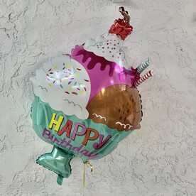 Шар мороженое «Happy birthday»