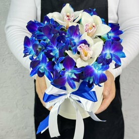 Микс орхидей в коробке