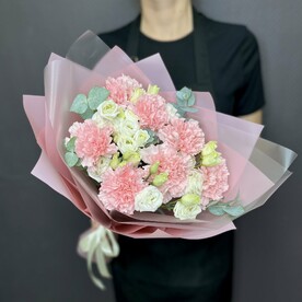Гвоздика, Лизиантус Эустома, Эвкалипт, Пленка