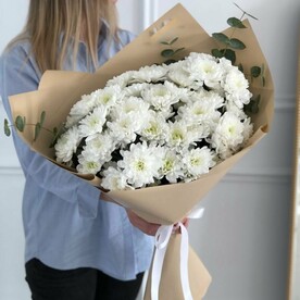 Букет с кустовой хризантемой🌺