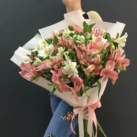 Букет альстромерий микс, 21шт