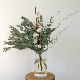 Ветки корелуса, Хлопок ветка, Эвкалипт банч, Крафт, Бечевка