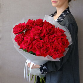 Роскошные французские розы, 15 штук