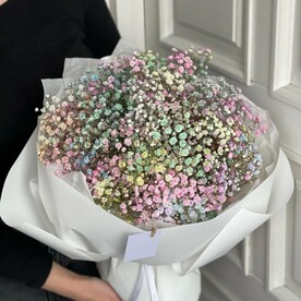 Букет радужных гипсофил