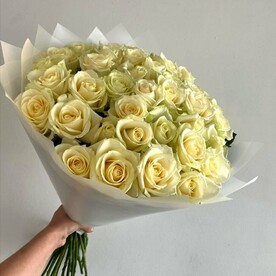 Роза белая, Авторская упаковка