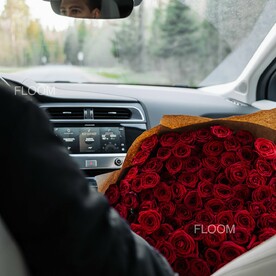 101 роза 80см
