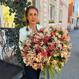Букет из альстромерий «Улыбка Моно Лизы»