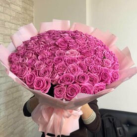 101 роза розовые розы аква