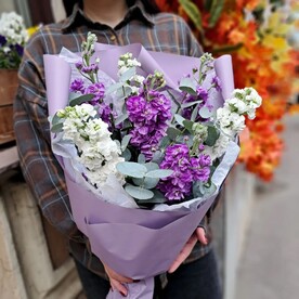 Ароматные маттиолы с веточками эвкалипта 7шт