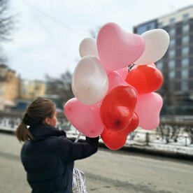 Сет из 13 латексных мини сердечек "Микс"