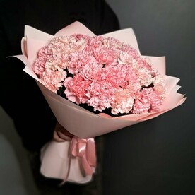 Букет из 35 розовых диантусов