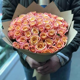 51 персиковая роза Мисс Пигг