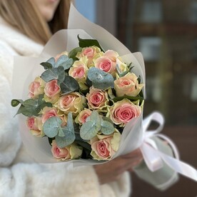 Роза, Эвкалипт, Пленка матовая