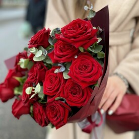 Роза, Эвкалипт, Пленка матовая