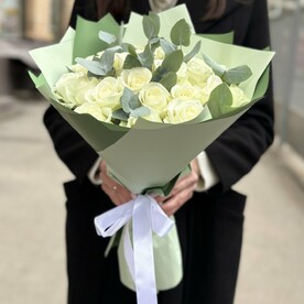 Роза, Эвкалипт, Пленка матовая