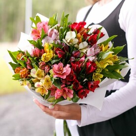 15 Альстромерии МИКС
