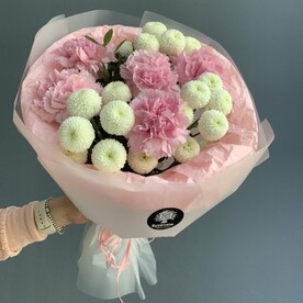Диантус, Хризантема кустовая, Тишью, Пленка матовая