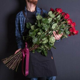 Метровые розы к 14 февраля