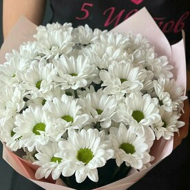 Букет 7 белых хризантем, арт: 1411