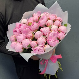 Розовый пион 35