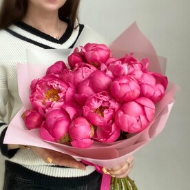 Пион, Дизайнерская упаковка, Открытка, Аквапак
