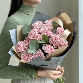 Гвоздика одноголовая, Эвкалипт, Дизайнерская упаковка, Крафт