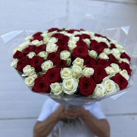Микс букет из 101 роз