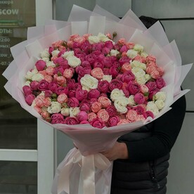 Роза мисс бомбастик, Роза мадам бомбастик, Роза бомбастик, Дизайнерская упаковка, Открытка