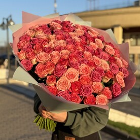 Микс букет из 101 роз