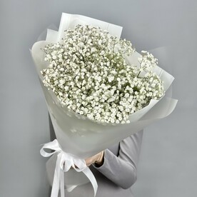 Букет из белой гипсофилы S (М027)
