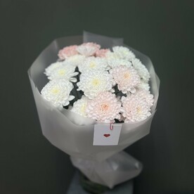 Букет из 5 хризантем