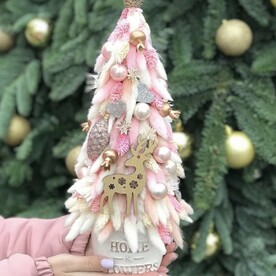 Елочка из сухоцветов
