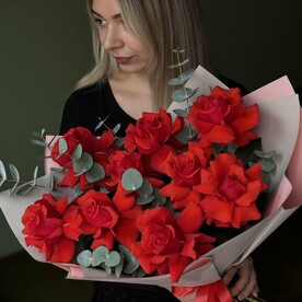 Французские розы, Эвкалипт, Пленка матовая