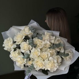Роза французская, Эвкалипт, Пленка матовая