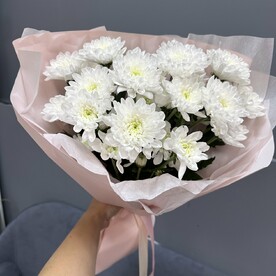 Букетик из белых хризантем 😍